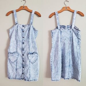 Black Heart Denim Dress